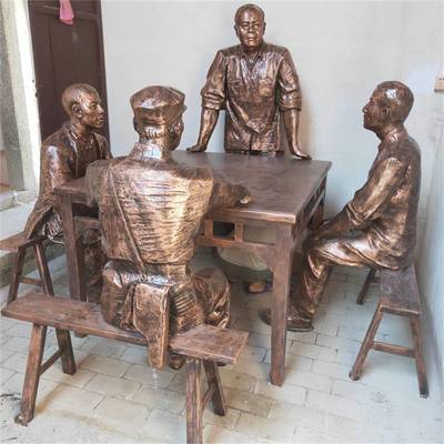 廣西玻璃鋼人物雕塑廠家 挑擔(dān)人物雕塑造型